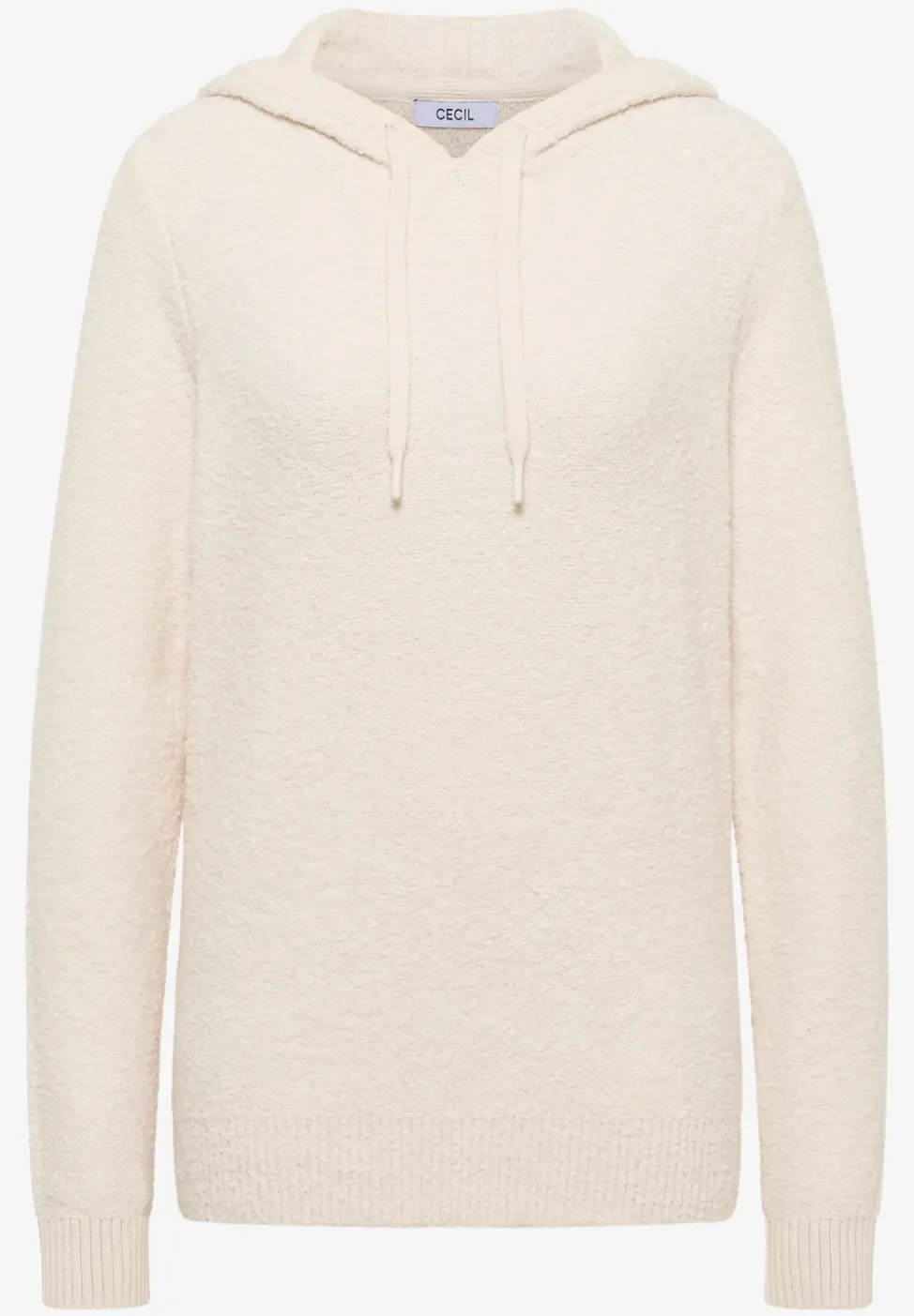 Doux pull-over en maille bouclette