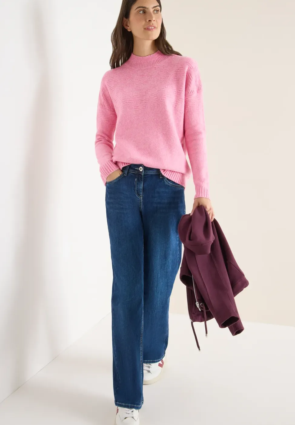 Doux pull-over jacquard