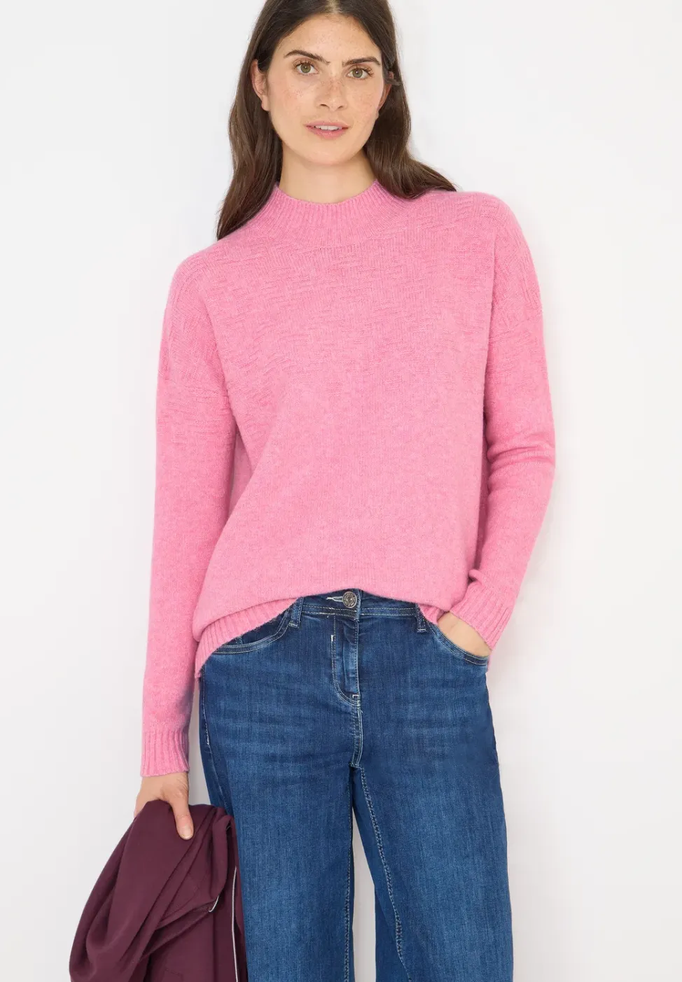 Doux pull-over jacquard