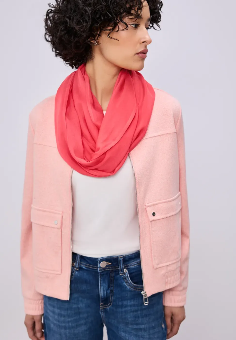 Echarpe loop en couleur unie