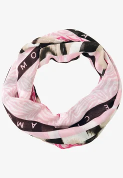 Foulard loop en modal avec mélange de motifs