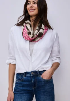 Foulard loop en modal avec mélange de motifs
