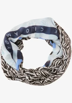 Foulard loop en modal avec mélange de motifs