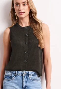 Gilet en tricot avec paillettes