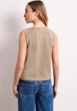Gilet en tricot avec paillettes