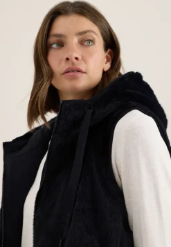Gilet réversible en fausse fourrure