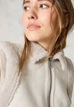 Gilet au look velours
