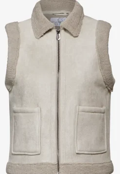 Gilet au look velours