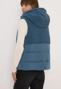 Gilet avec mélange de structures