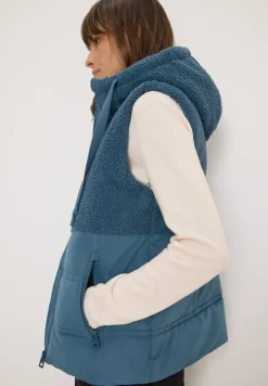Gilet avec mélange de structures