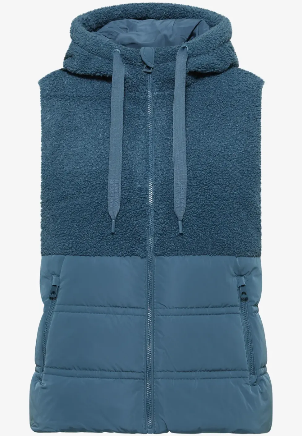 Gilet avec mélange de structures