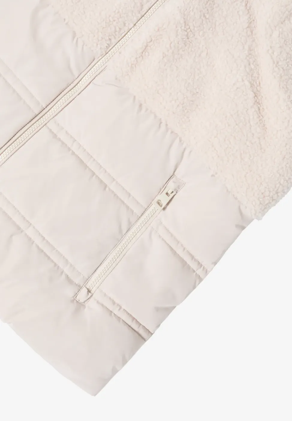 Gilet avec mélange de structures