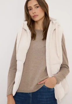 Gilet avec mélange de structures