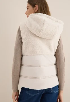 Gilet avec mélange de structures