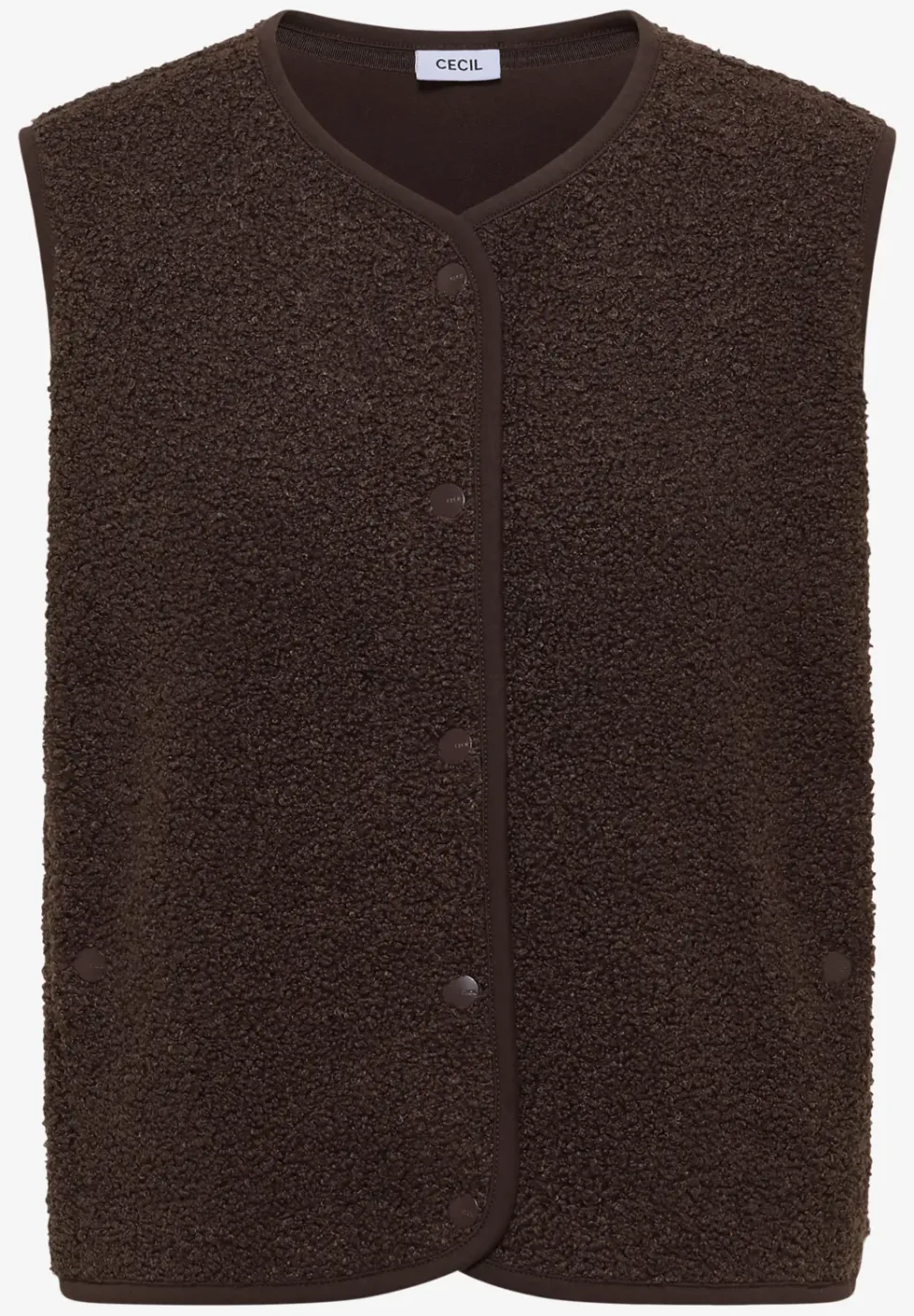 Gilet avec patte de boutonnage