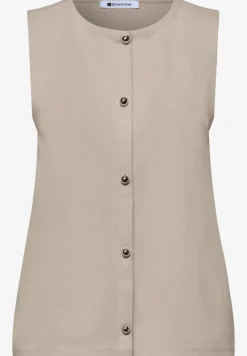 Gilet en jersey à col rond