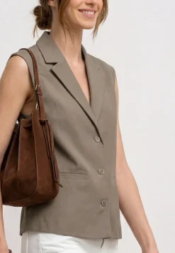 Gilet en ligne A avec col à revers