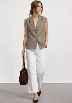 Gilet en ligne A avec col à revers