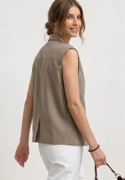 Gilet en ligne A avec col à revers