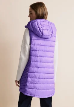 Gilet long à capuche