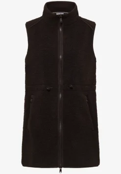 Gilet long en peluche