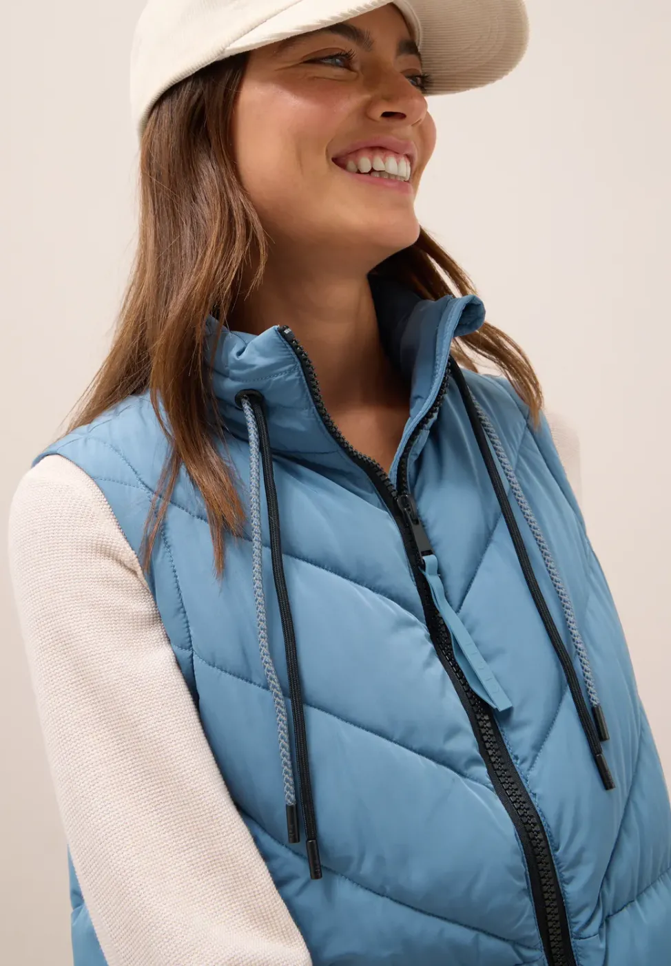 Gilet long matelassé
