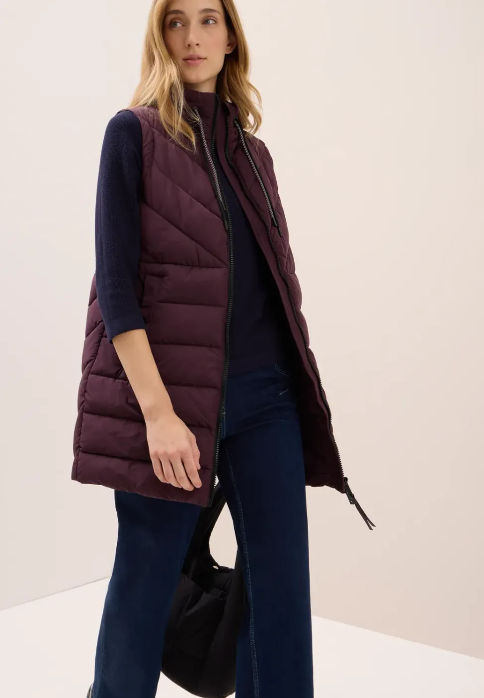 Gilet long matelassé