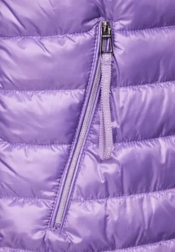 Gilet matelassé long à capuche