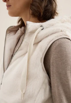 Gilet réversible en fausse fourrure