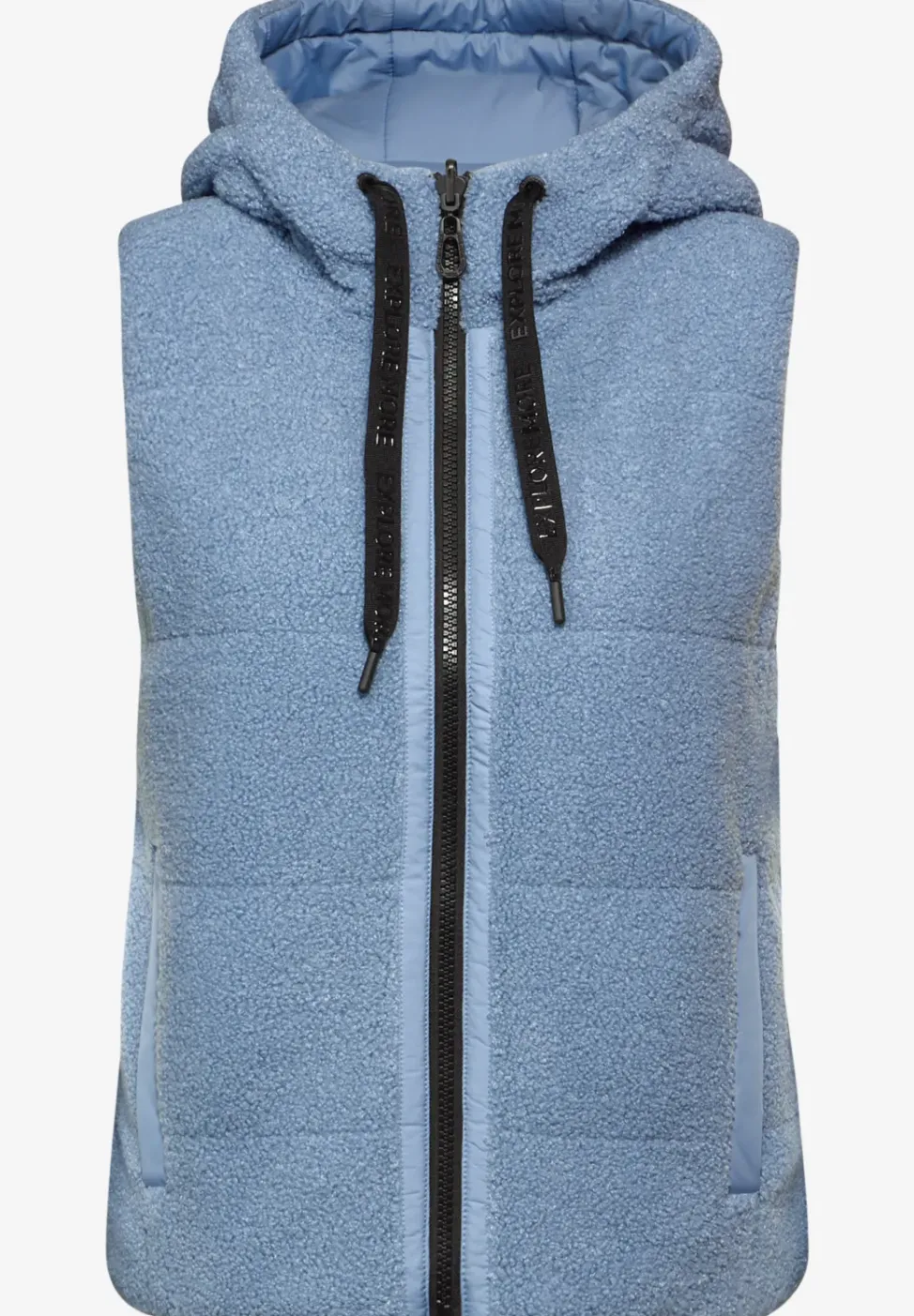 Gilet réversible en peluche