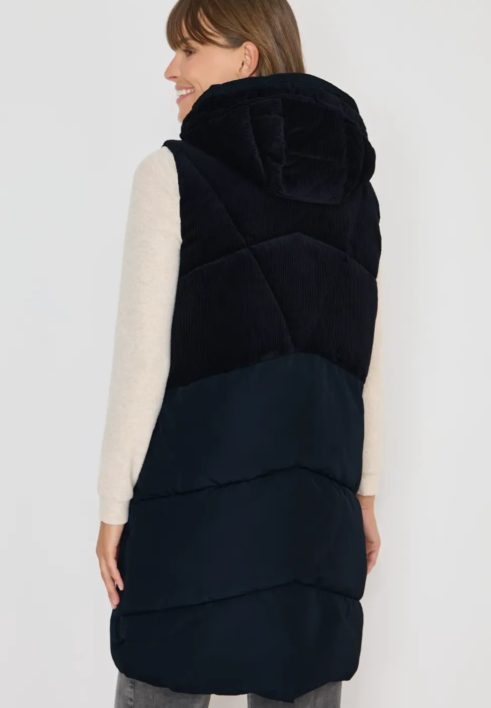 Gilet tampon en velours côtelé