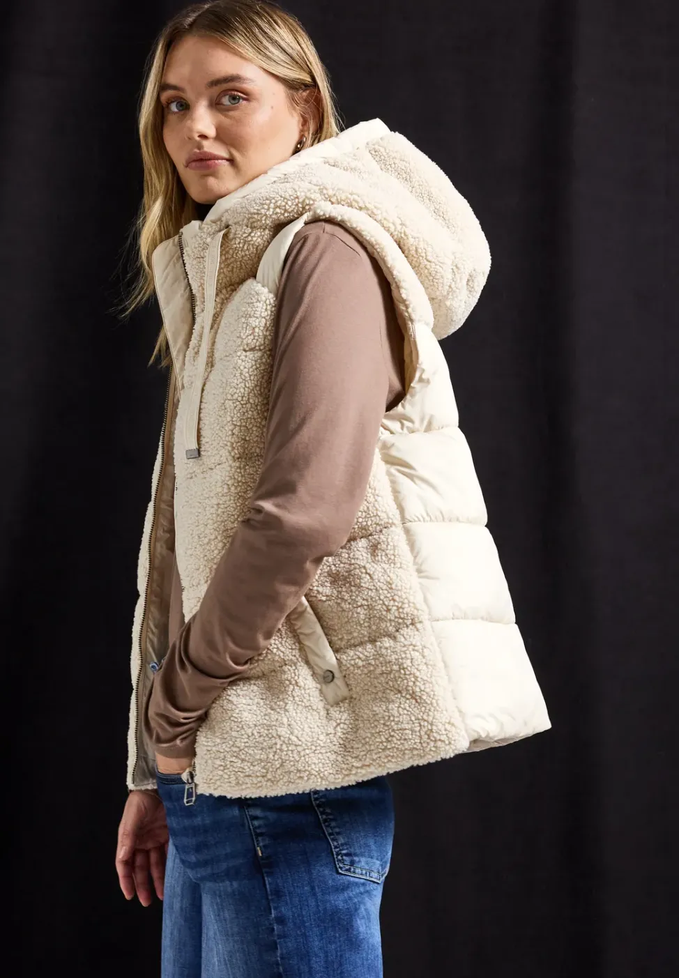 Gilet Teddy Struktumix