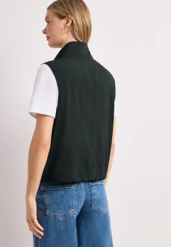 Gilet zippé avec cordon de serrage