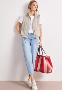 Gilet zippé avec cordon de serrage