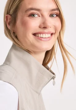 Gilet zippé avec cordon de serrage