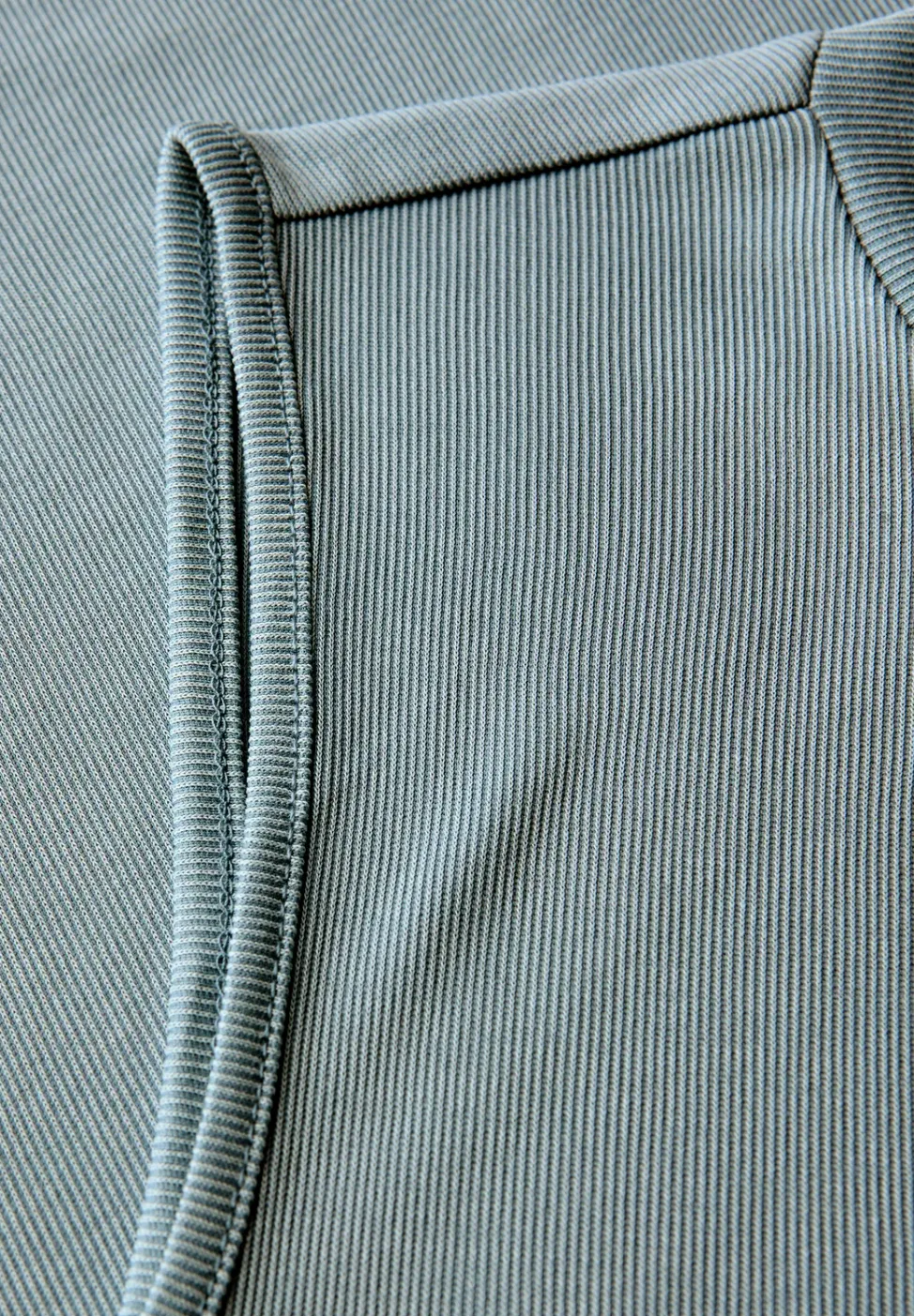 Haut à structure côtelée Silk-Look