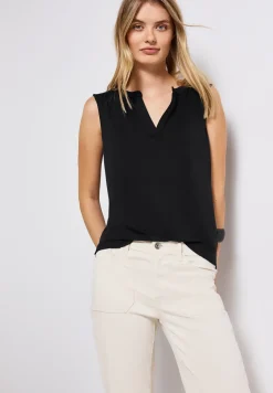 Haut en jersey Split Neck
