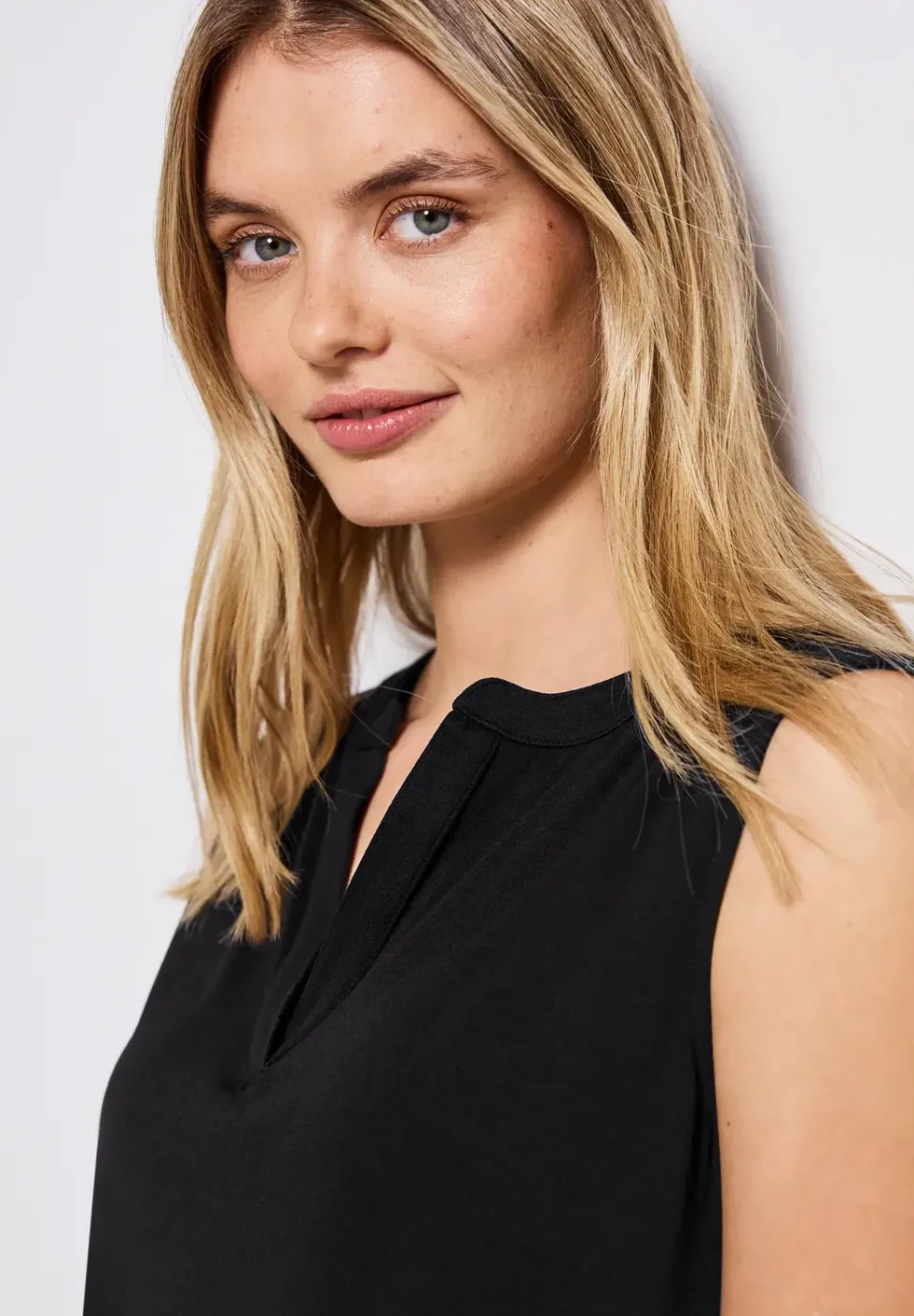 Haut en jersey Split Neck