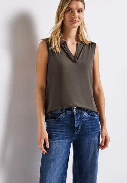 Haut en jersey Split Neck