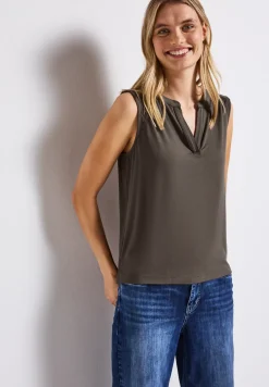 Haut en jersey Split Neck