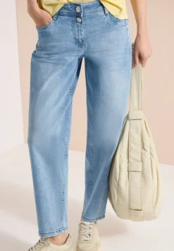 High Waist Barrel Leg Jeans en Loose Fit