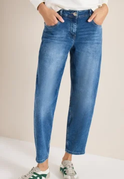 High Waist Barrel Leg Jeans en Loose Fit