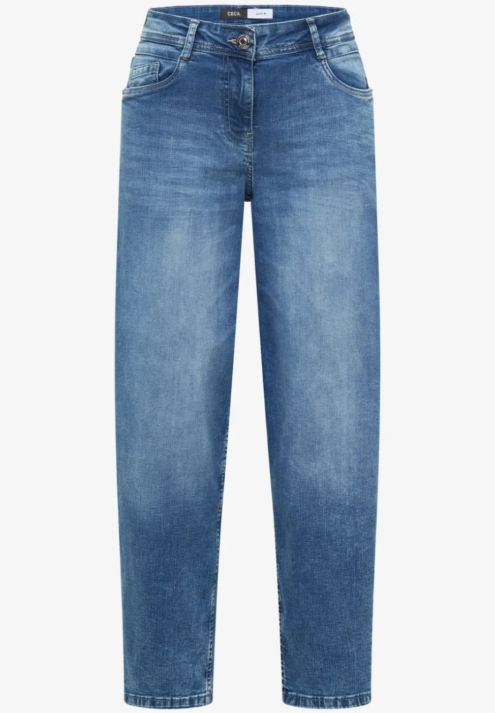 High Waist Barrel Leg Jeans en Loose Fit