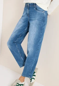 High Waist Barrel Leg Jeans en Loose Fit