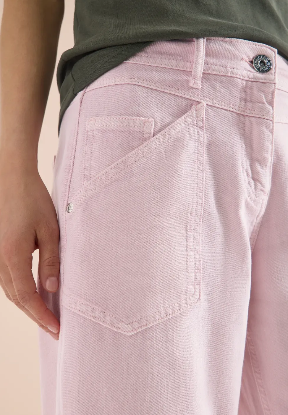 High Waist Barrel Leg Jeans en Loose Fit