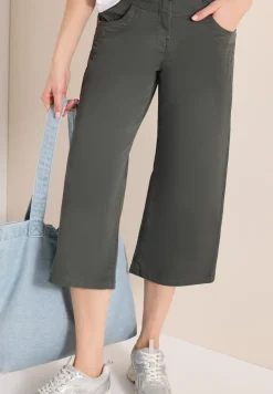 High Waist Flared Leg Pantalon Loose Fit