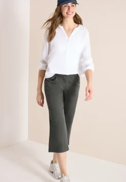 High Waist Flared Leg Pantalon Loose Fit