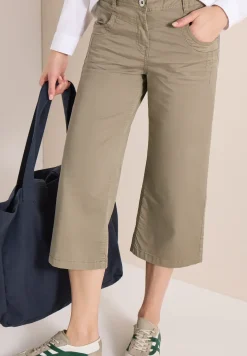 High Waist Flared Leg Pantalon Loose Fit