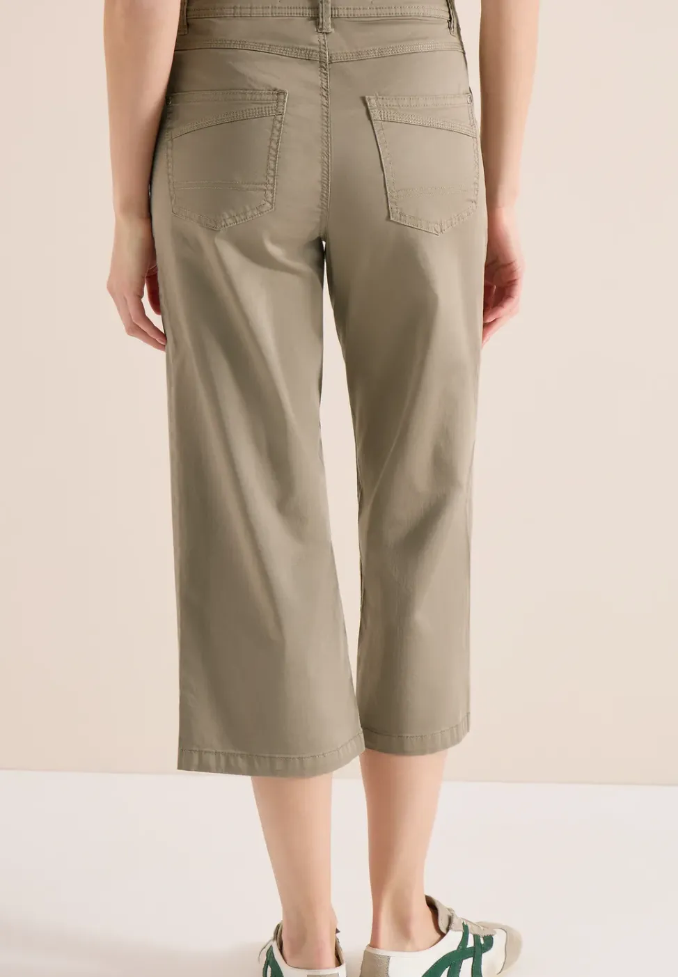 High Waist Flared Leg Pantalon Loose Fit
