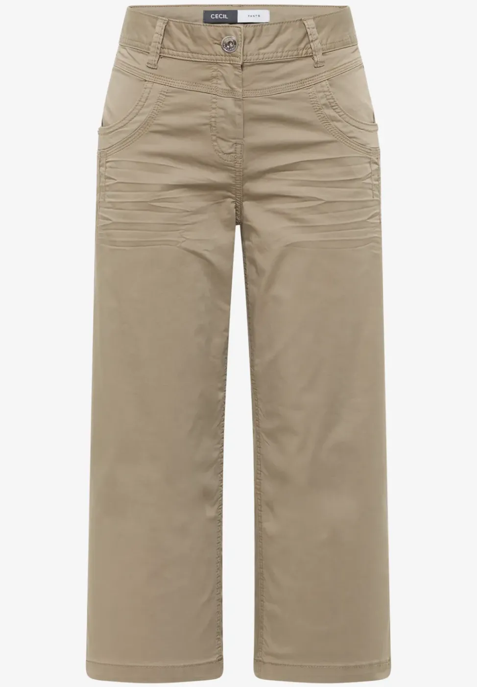 High Waist Flared Leg Pantalon Loose Fit